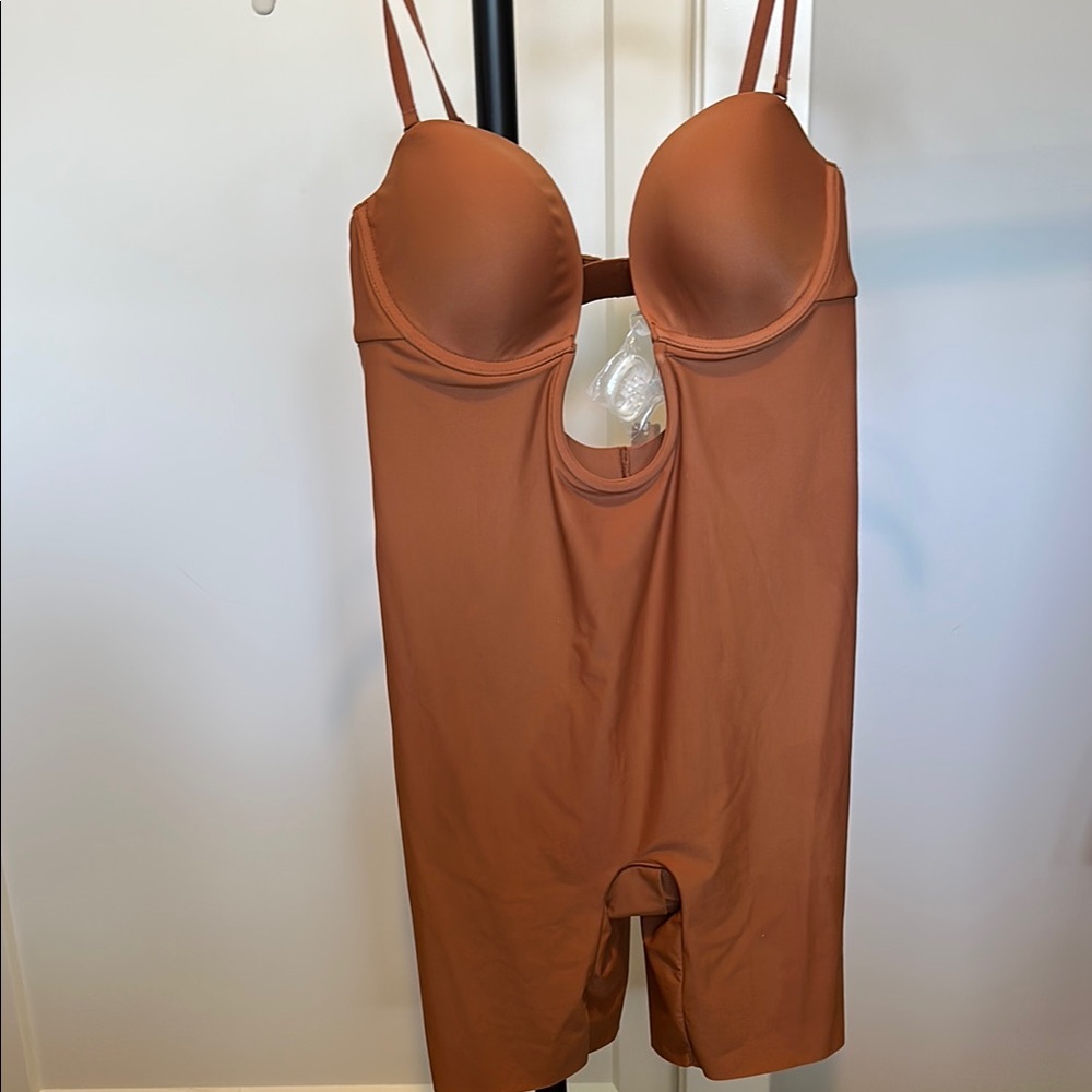 Spanx mid thigh Shapewear Bodysuit - Bronze